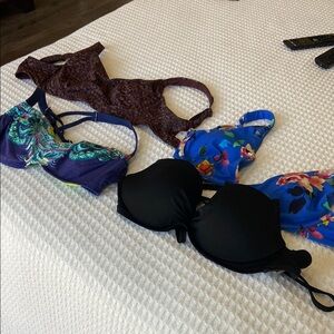 Colorful swim tops 32d/dd